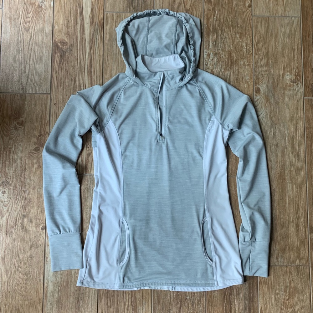 Grey/White Kyodan Hooded Activewear Jacket